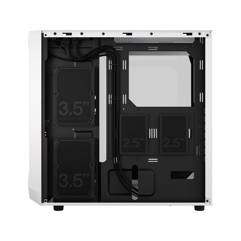 FRACTAL FOCUS 2 RGB WHITE TG CLEAR TINT CABINET FD - C - FOC2A - 04 - SWIFT PERIPHERALSFD-C-FOC2A-04