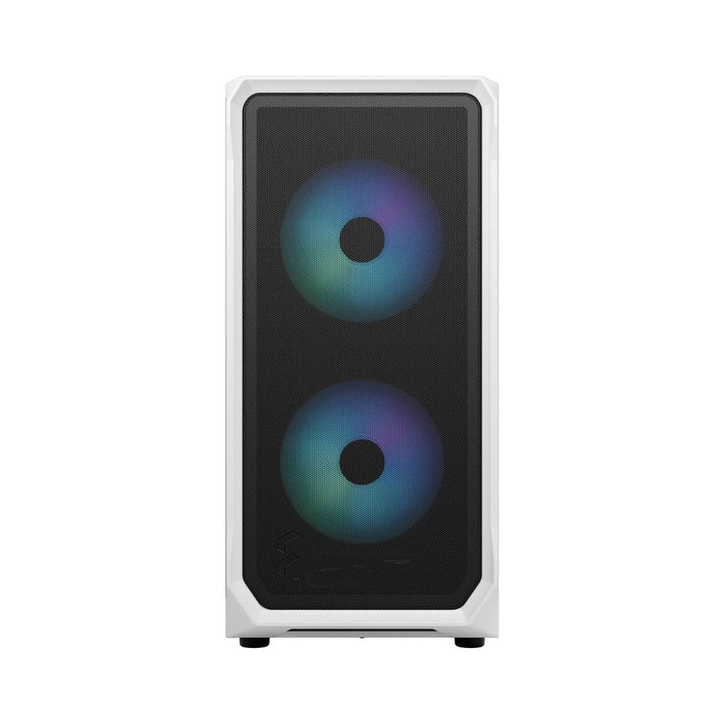 FRACTAL FOCUS 2 RGB WHITE TG CLEAR TINT CABINET FD - C - FOC2A - 04 - SWIFT PERIPHERALSFD-C-FOC2A-04