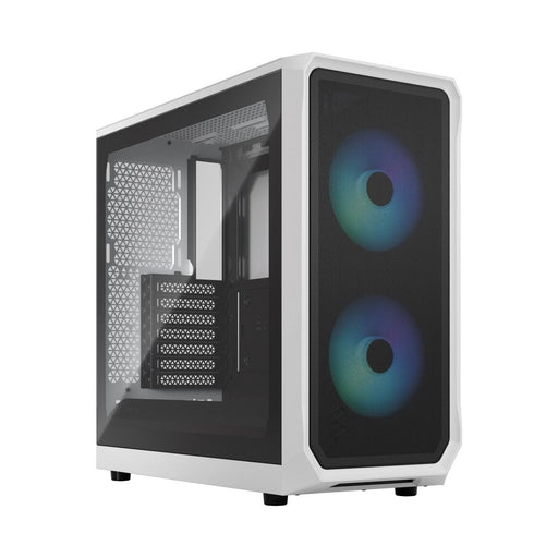 FRACTAL FOCUS 2 RGB WHITE TG CLEAR TINT CABINET FD - C - FOC2A - 04 - SWIFT PERIPHERALSFD-C-FOC2A-04