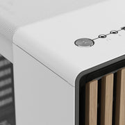 FRACTAL NORTH CHALK WHITE TG DARK CABINET - SWIFT PERIPHERALSFD-C-NOR1C-04