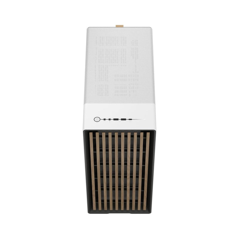 FRACTAL NORTH CHALK WHITE TG DARK CABINET - SWIFT PERIPHERALSFD-C-NOR1C-04