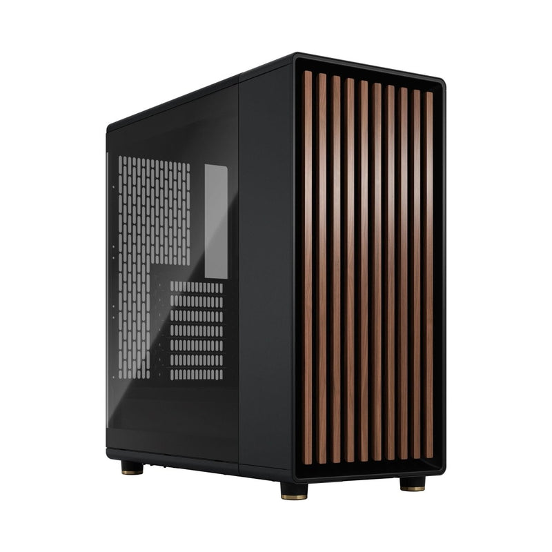 FRACTAL NORTH CHARCOAL BLACK TG DARK CABINET - SWIFT PERIPHERALSFD-C-NOR1C-02