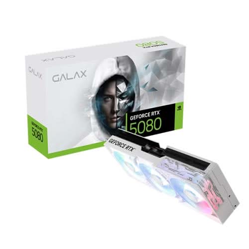 GALAX GEFORCE RTX 5080 1 - CLICK OC WHITE 16GB GDDR7 GRAPHIC CARD - SWIFT PERIPHERALS1092508