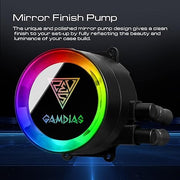 Gamdias CHIONE P2 - 360R AIO Liquid Cooler with Triple 120mm RGB Silent Fan and Remote Controller - SWIFT PERIPHERALSCHIONE-P2-360R