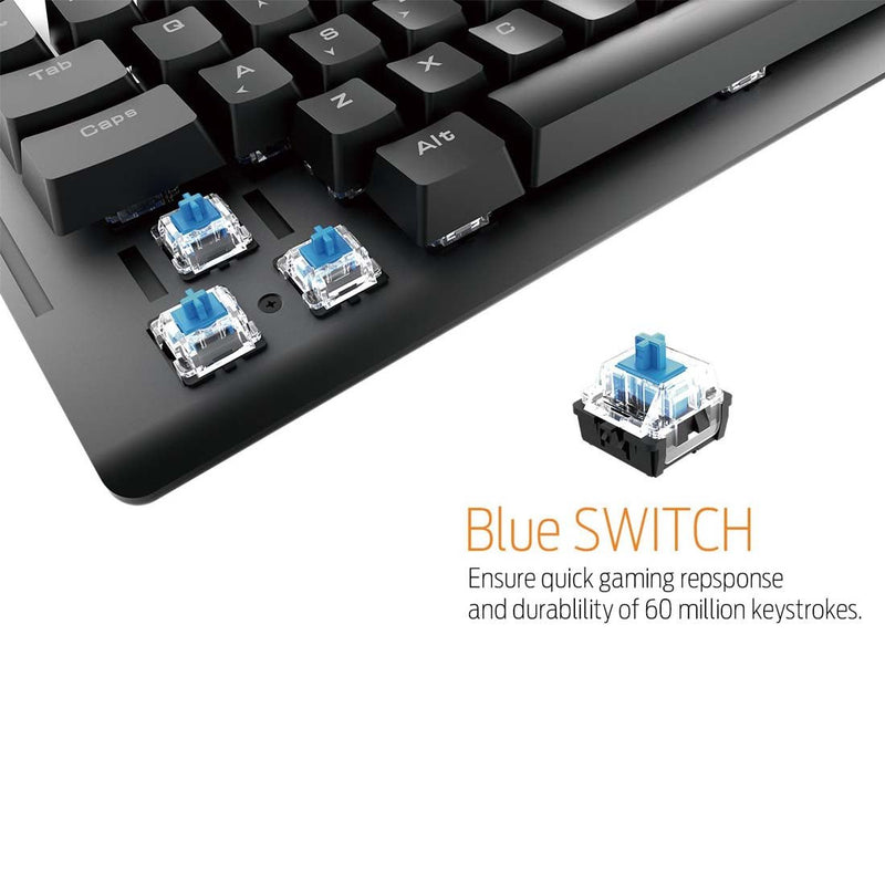 Gamdias HERMES E2 Mechanical Gaming Keyboard with Built - in Memory and 7 Color Neon Illumination - SWIFT PERIPHERALSHermes-E2