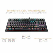 Gamdias HERMES E2 Mechanical Gaming Keyboard with Built - in Memory and 7 Color Neon Illumination - SWIFT PERIPHERALSHermes-E2