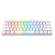 Gamdias Hermes E3 RGB Mechanical White Gaming Keyboard Blue Switch with 19 Built - in Lighting Effects Certified Optical Switches and N - Key Rollover & Anti - Ghosting Functionality - SWIFT PERIPHERALSHERMES-E3-WH-BLUE