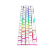 Gamdias Hermes E3 RGB Mechanical White Gaming Keyboard Blue Switch with 19 Built - in Lighting Effects Certified Optical Switches and N - Key Rollover & Anti - Ghosting Functionality - SWIFT PERIPHERALSHERMES-E3-WH-BLUE