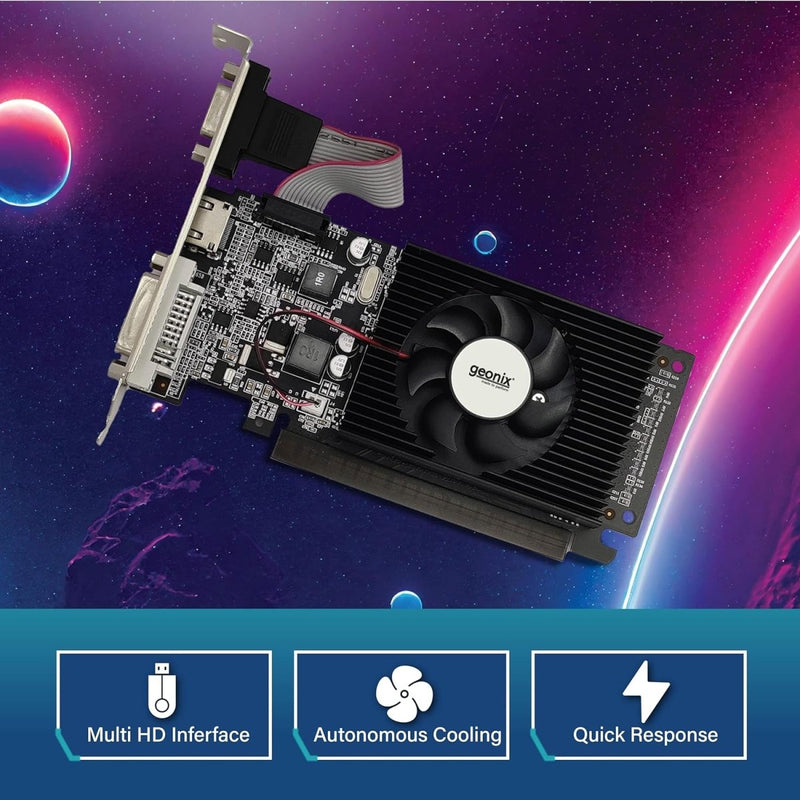 GEONIX Geforce GT610 2GB DDR3 Memory Graphics Card - SWIFT PERIPHERALSGXGCD32GB