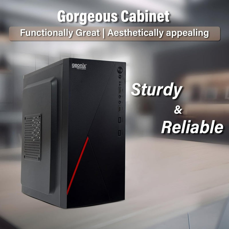 Geonix GX - 1712 Micro/Mini ATX Compatible Cabinet/Computer Case With 500W Pre Installed SMPS - SWIFT PERIPHERALSGX-1712