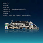 Geonix GX - H110 D4 LGA 1151 Socket DDR4 Motherboard with Inbuilt M.2 slot for intel 6th and 7th Gen CPU - SWIFT PERIPHERALSGX-H110