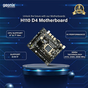 Geonix GX - H110 D4 LGA 1151 Socket DDR4 Motherboard with Inbuilt M.2 slot for intel 6th and 7th Gen CPU - SWIFT PERIPHERALSGX-H110