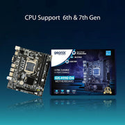 Geonix GX - H110 D4 LGA 1151 Socket DDR4 Motherboard with Inbuilt M.2 slot for intel 6th and 7th Gen CPU - SWIFT PERIPHERALSGX-H110