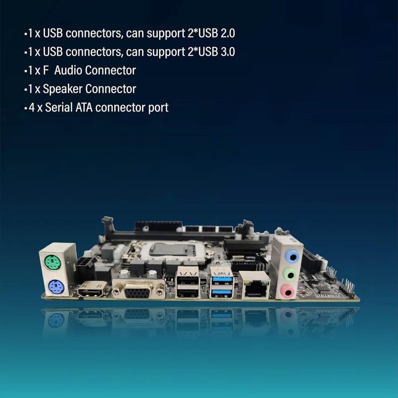 Geonix Intel H81 LGA1150 Socket DDR3 Motherboard Support 4th Gen With M.2 Slot - SWIFT PERIPHERALSGX-H81