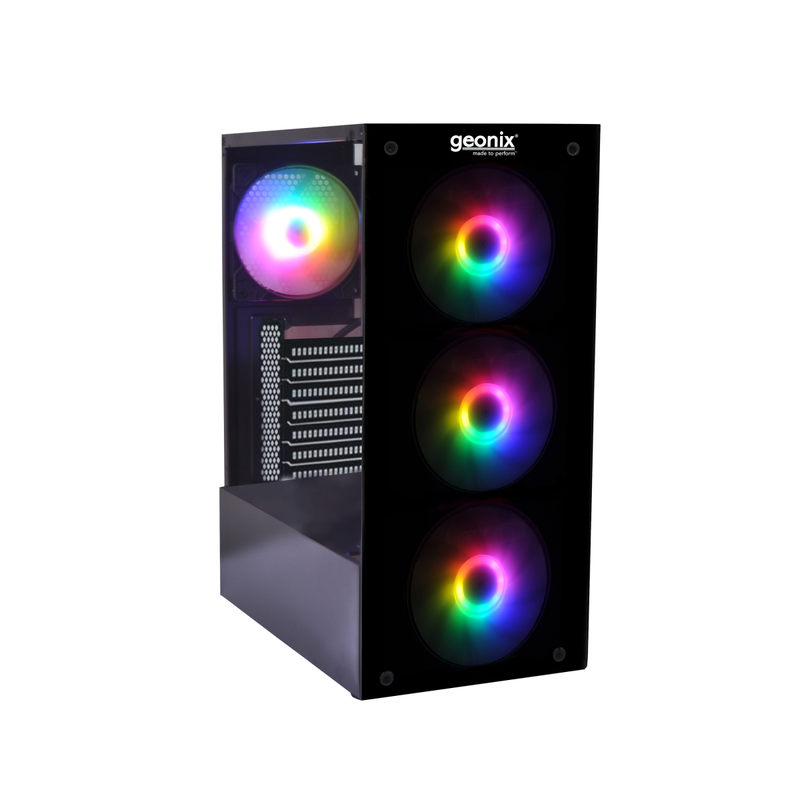GEONIX X20 Micro ATX Mini ATX ARGB Cabinet 4 Fans Gaming Computer Case - SWIFT PERIPHERALSGX-X20