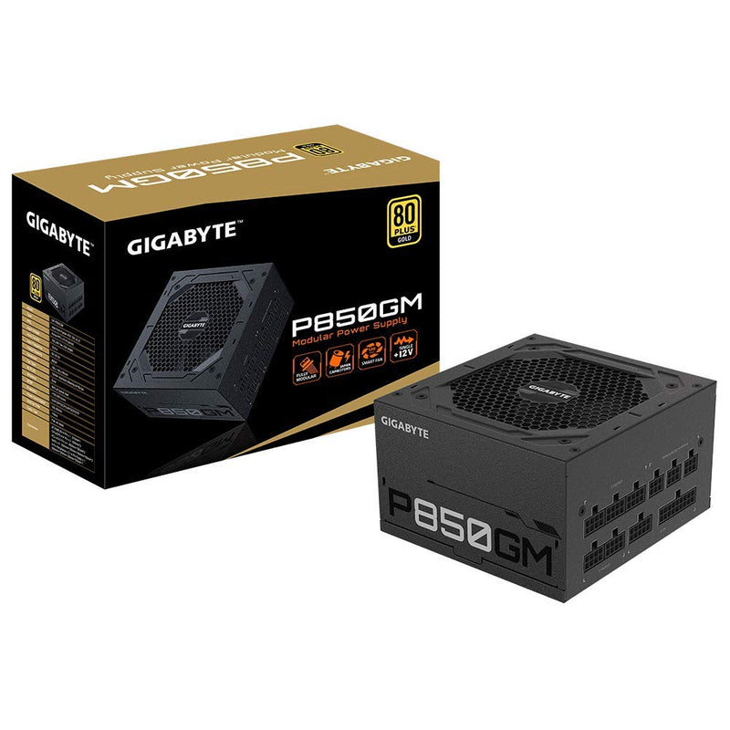 GIGABYTE 850W P850GM 80 PLUS GOLD FULLY MODULAR SMPS - SWIFT PERIPHERALS1093970