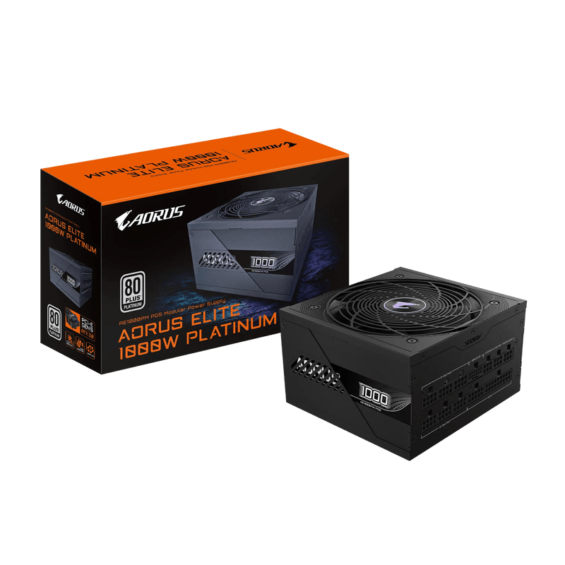 GIGABYTE AORUS ELITE P1000W 80+ PLATINUM MODULAR PCIE 5.0 (GP - AE1000PM PG5) - SWIFT PERIPHERALS1093087