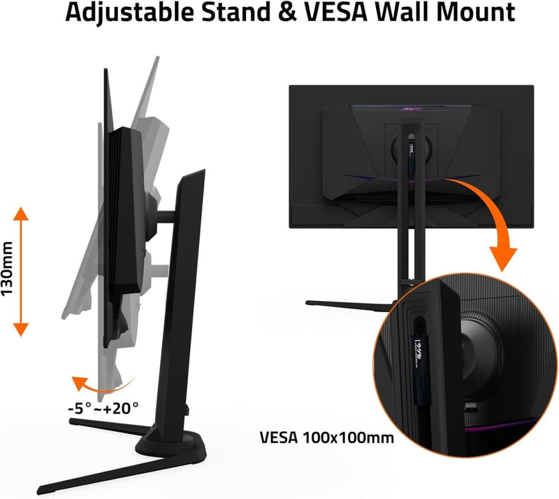 GIGABYTE AORUS FO27Q3 27" 360Hz 1440p QHD HDR Ready OLED Panel Gaming Monitor with Dual Speakers - Black - SWIFT PERIPHERALSAORUS-FO27Q3