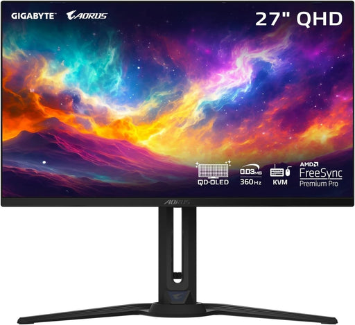 GIGABYTE AORUS FO27Q3 27" 360Hz 1440p QHD HDR Ready OLED Panel Gaming Monitor with Dual Speakers - Black - SWIFT PERIPHERALSAORUS-FO27Q3