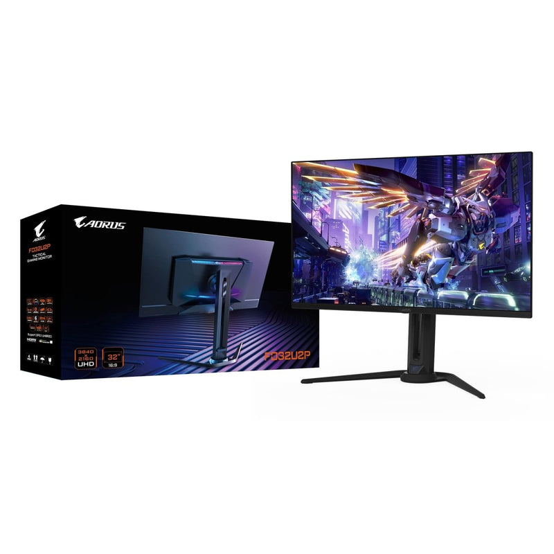 GIGABYTE AORUS FO32U2P 32" 4K UHD 240Hz QD - OLED Gaming Monitor - SWIFT PERIPHERALSFO32U2P