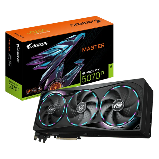 GIGABYTE AORUS GEFORCE RTX 5070 TI MASTER 16GB GDDR7 - SWIFT PERIPHERALS1092667