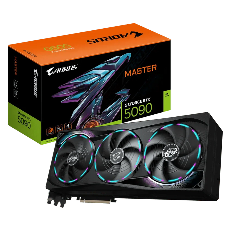 GIGABYTE AORUS GEFORCE RTX 5090 MASTER 32G GDDR7 GRAPHIC CARD GV - N5090AORUS M - 32GD - SWIFT PERIPHERALS1093011