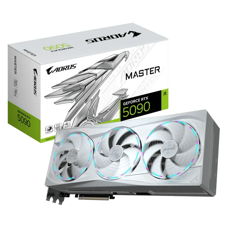 GIGABYTE AORUS GEFORCE RTX 5090 MASTER ICE 32GB GDDR7 - SWIFT PERIPHERALS1093012