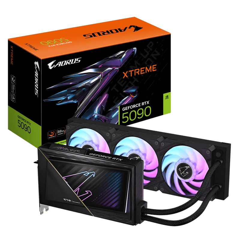 GIGABYTE AORUS GEFORCE RTX 5090 XTREME WATERFORCE W 32GB GDDR7 - SWIFT PERIPHERALS1093013