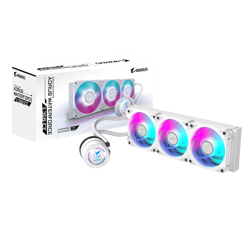 GIGABYTE AORUS WATERFORCE II 360 360MM ARGB CPU LIQUID COOLER - SWIFT PERIPHERALS1090642