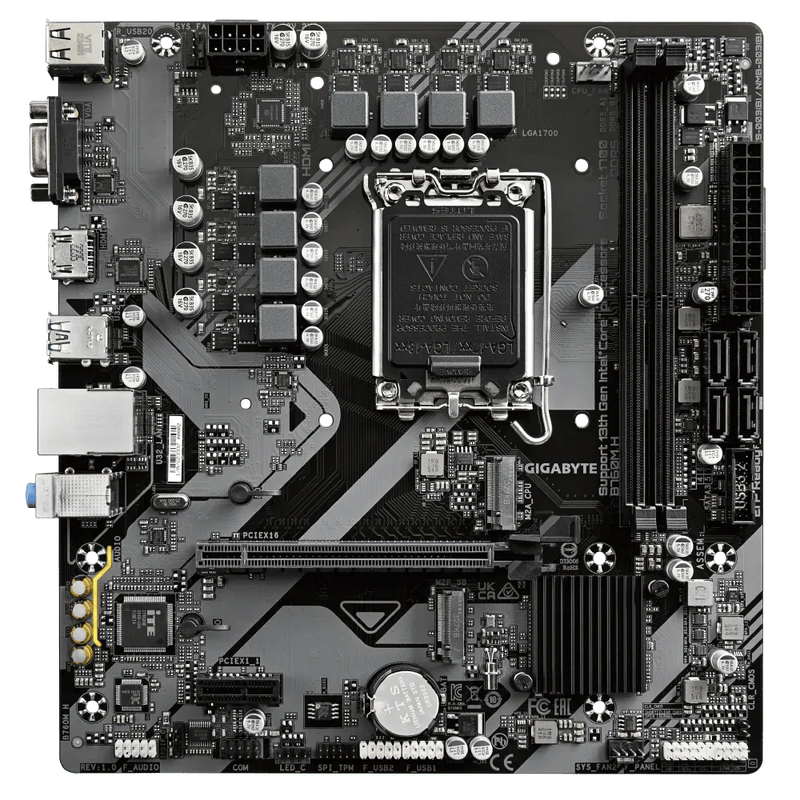 GIGABYTE B760M H DDR5 MOTHERBOARD - SWIFT PERIPHERALS1088647