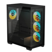 GIGABYTE C500 PANORAMIC STEALTH (BLACK) CABINET - SWIFT PERIPHERALS1091510