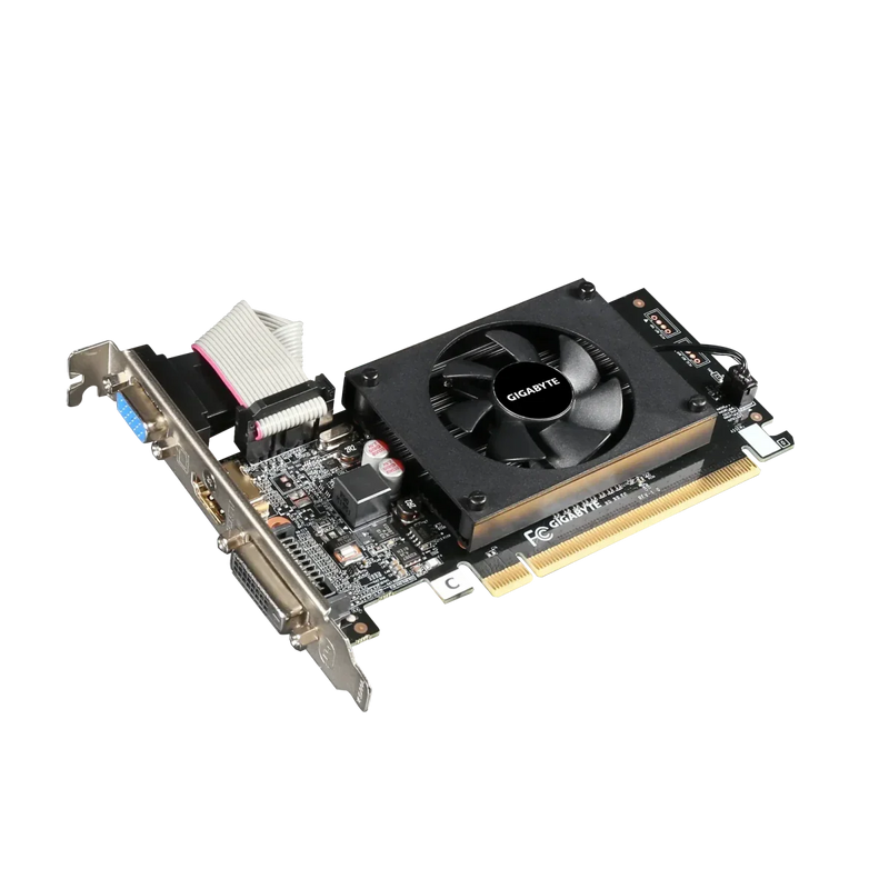 GIGABYTE GEFORCE GT 710 2GB DDR3 GRAPHIC CARD GV - N710D3 - 2GL - SWIFT PERIPHERALS100883