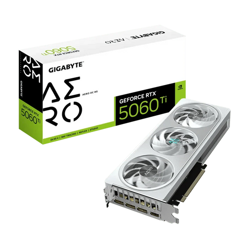 GIGABYTE GEFORCE RTX 5060 TI AERO OC 8GB GDDR7 - SWIFT PERIPHERALS1094070