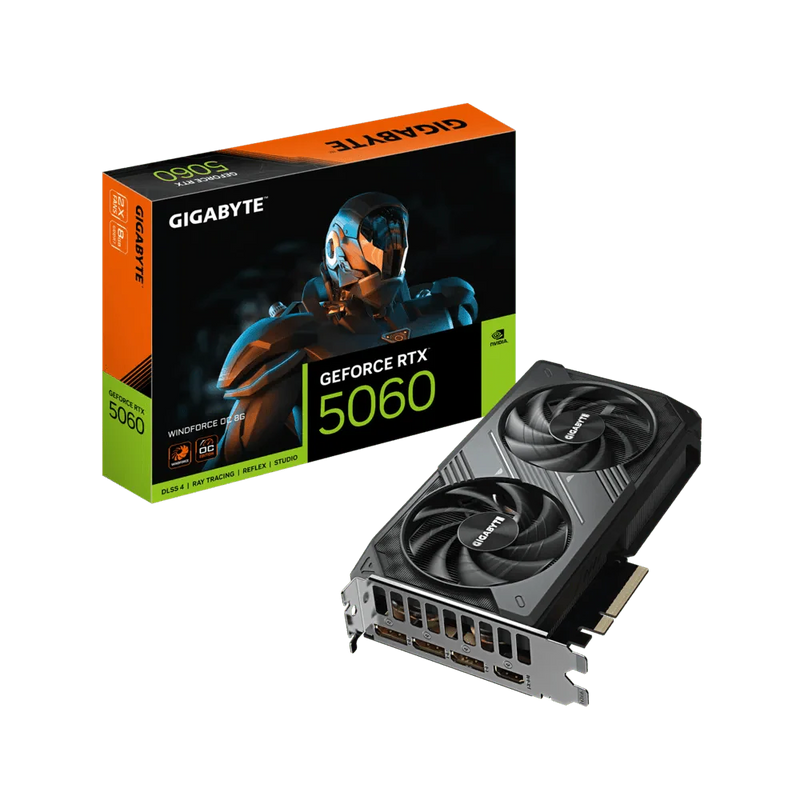 GIGABYTE GEFORCE RTX 5060 WINDFORCE OC 8GB GDDR7 - SWIFT PERIPHERALS1095198