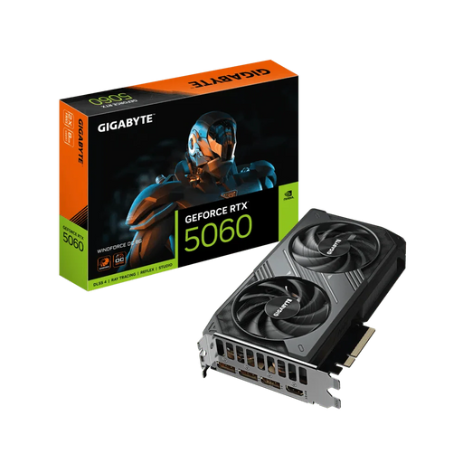 GIGABYTE GEFORCE RTX 5060 WINDFORCE OC 8GB GDDR7 - SWIFT PERIPHERALS1095198
