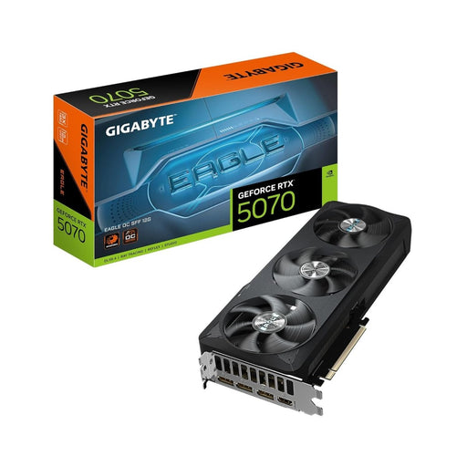 GIGABYTE GEFORCE RTX 5070 EAGLE OC 12G GRAPHICS CARD, GV - N5070EAGLE OC - 12GD - SWIFT PERIPHERALS1093561