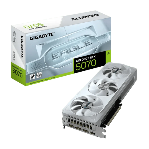 GIGABYTE GEFORCE RTX 5070 EAGLE OC ICE 12GB GDDR7 - SWIFT PERIPHERALS1093018
