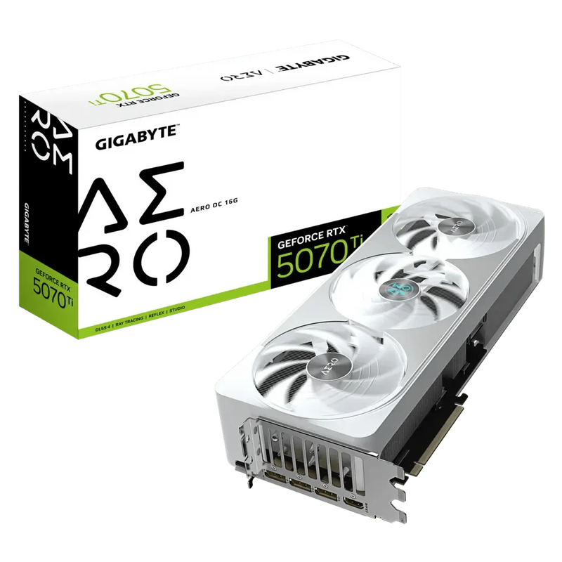 GIGABYTE GEFORCE RTX 5070 TI AERO OC 16G GDDR7 - SWIFT PERIPHERALS1092668