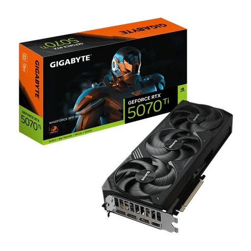 GIGABYTE GEFORCE RTX 5070 TI WINDFORCE 16GB GRAPHICS CARD - SWIFT PERIPHERALS1094068