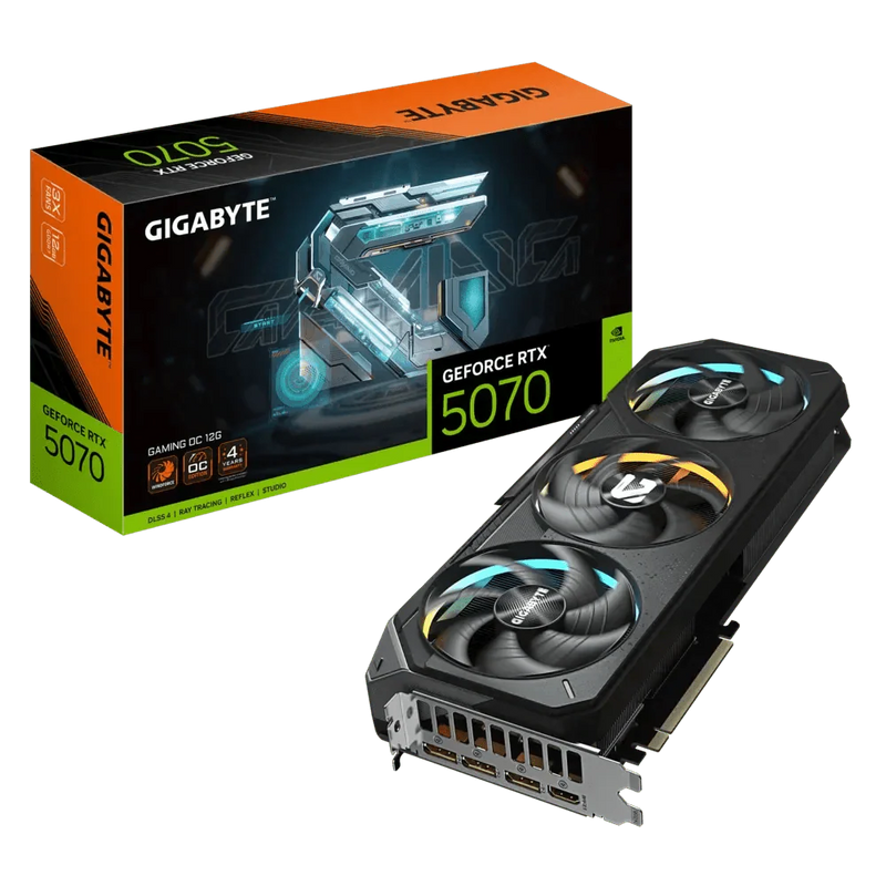 GIGABYTE GEFORCE RTX5070 GAMING OC 12GB GDDR7 - SWIFT PERIPHERALS1093586