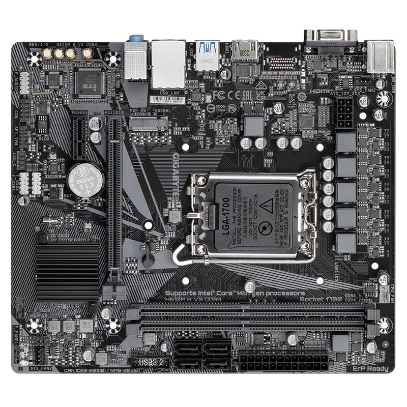 GIGABYTE H 610M H V3 DDR4 MICRO ATX - SWIFT PERIPHERALS1092572