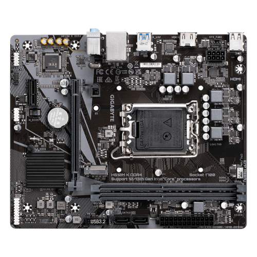 GIGABYTE H610M K DDR4 MOTHERBOARD - SWIFT PERIPHERALS1086880