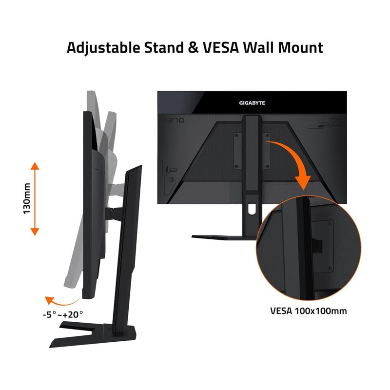Gigabyte M27Q 27 Inch QHD 170Hz Freesync Compatible IPS Gaming Monitor - SWIFT PERIPHERALSM27Q