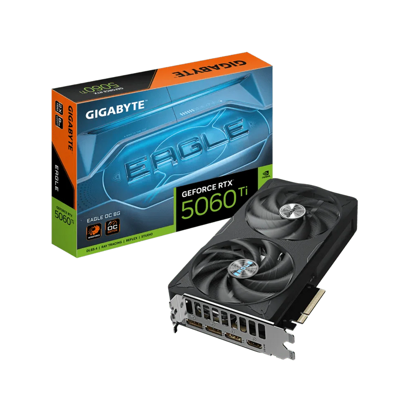 GIGABYTE RTX 5060 TI EAGLE OC 8GB GDDR7 GRAPHICS CARD - SWIFT PERIPHERALS1094076