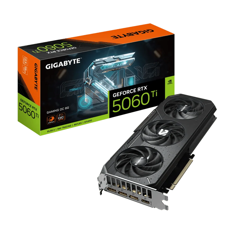 GIGABYTE RTX 5060 TI GAMING OC 8GB GDDR7 GRAPHICS CARD - SWIFT PERIPHERALS1094101