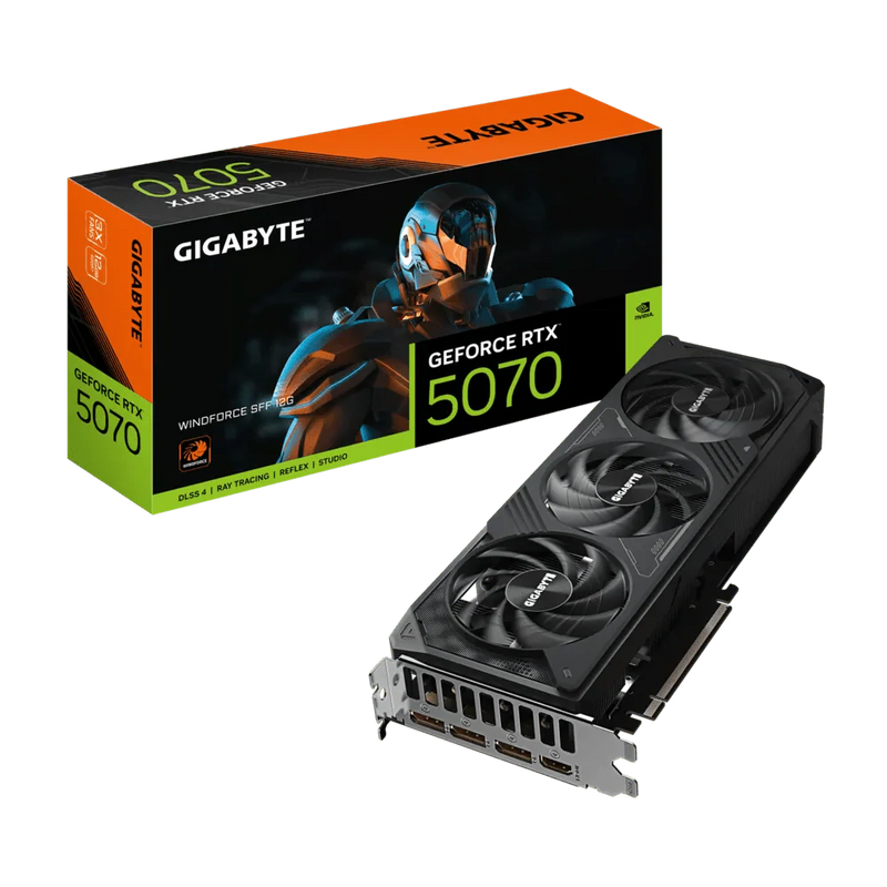 GIGABYTE RTX 5070 WINDFORCE 12GB GDDR7 GRAPHICS CARD - SWIFT PERIPHERALS1094086