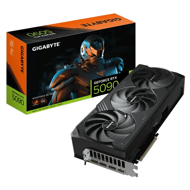 GIGABYTE RTX 5090 WINDFORCE OC 32GB GDDR7 GRAPHICS CARD - SWIFT PERIPHERALS1095215