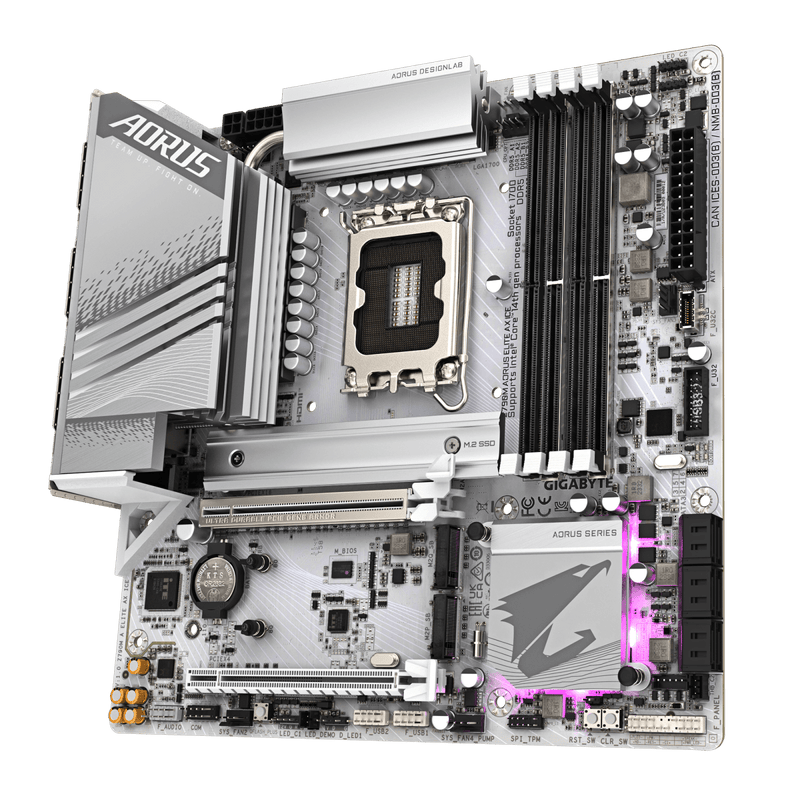 GIGABYTE Z790M AORUS ELITE AX ICE DDR5 MOTHERBOARD - SWIFT PERIPHERALS1090173