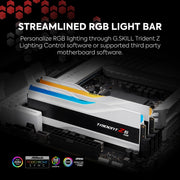 GSKILL MEMORY F5 - 6000J3040G32GX2 - TZ5RW - 64GB (32GBX2) 6000MHZ TRIDENT Z5 DDR5 RGB WHITE CL30 - SWIFT PERIPHERALS1090008