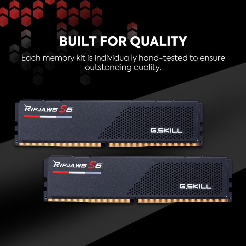 G.SKILL RIPJAWS S5 INTEL XMP 32GB DDR5 5200 MHZ F5 - 5200J4040A32GX1 - RS5K CL40 RAM - SWIFT PERIPHERALS1090631